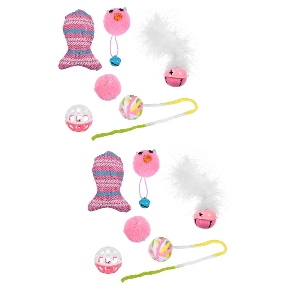 12 Pcs Cat Toy Cat Teaser Christmas Cloth