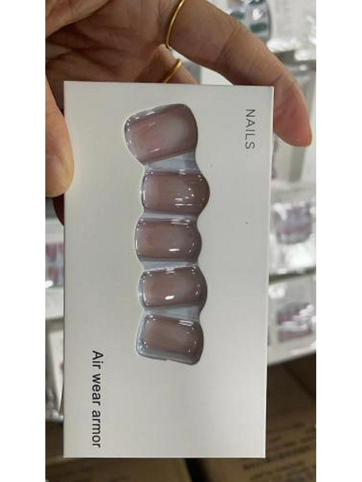 Blush Peach Nude Student Press-On Nails - Solid Color, Simple Ice Transparent Tips