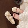 Płaskie buty Evening wind z francuską kokardą, buty Mary Jane, nowe buty damskie na wiosnę i lato 2025, z miękką podeszwą, pojedyncze buty damskie