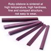 ATOPLEE 6-Piece 3000# Grit Ruby Sharpening Stones, Oil Stones, Grabber Polishing Tool, 6 Shapes: Square, Triangle, Semicircle, Cylinder, Edge, and Rec