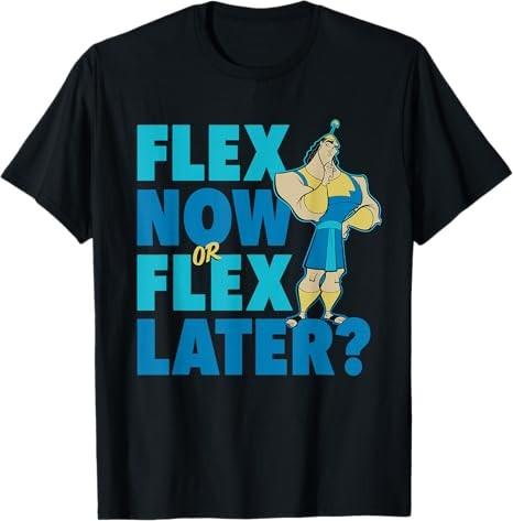 The Emperors New Groove Kronk Flex Workout Black TShirt S