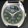 HAND-WINDING VINTAGE HMT JAWAN INDIAN MENS BLACK COLOR DIAL WATCH A700264-5