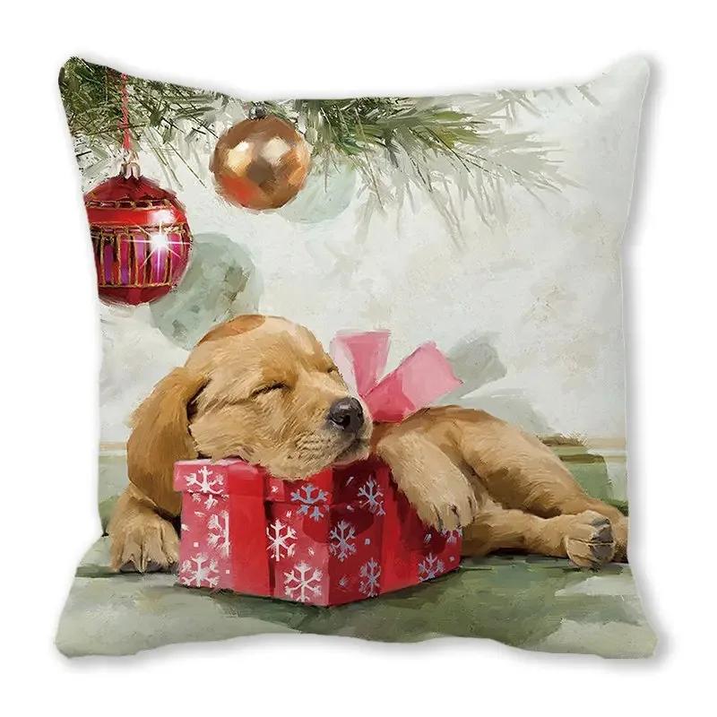 Dog duck sheep pattern printed cushion cover home decoration bedroom living room sofa cushion cover 45x45 cm