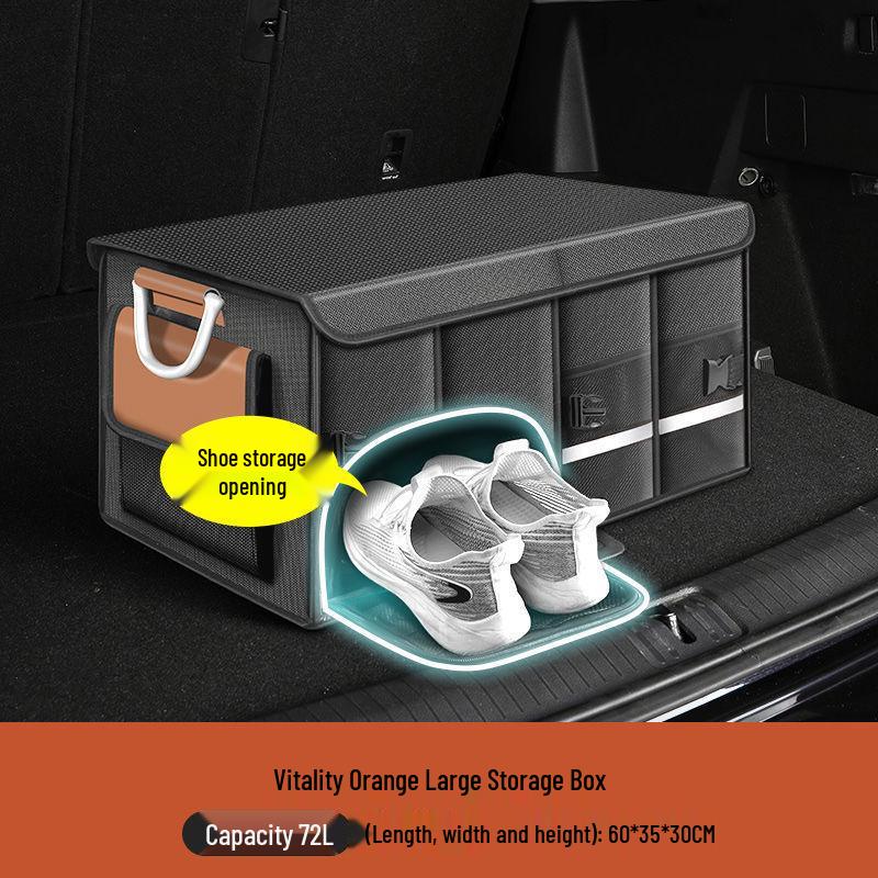 Foldable Car Trunk Organizer: Practical & Decorative Storage Box
