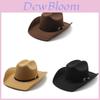 Western Cowboy Hat For Men Women Wool Felt Sun Protection Stylish Summer Accessory