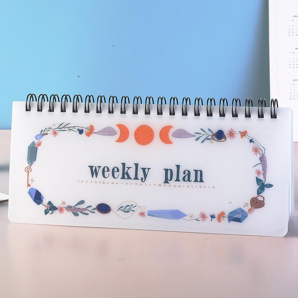 Korean Stationery Cute Notebook Portable Agenda Diary Weekly Monthly Planner Student Organizer Schedule School Supplies Kawaii