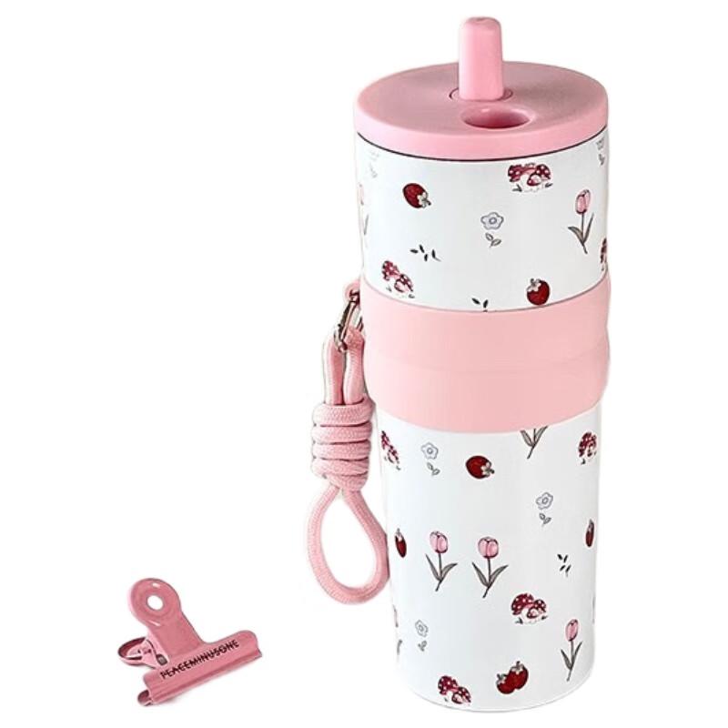 Portable Large Capacity Insulated Straw Cup 700ml