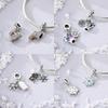 Coppercharms Winter Snowman Snowflakes Penguin Beads Pendant Fit Original Bracelet Diy Fine Jewelry Gift For Women