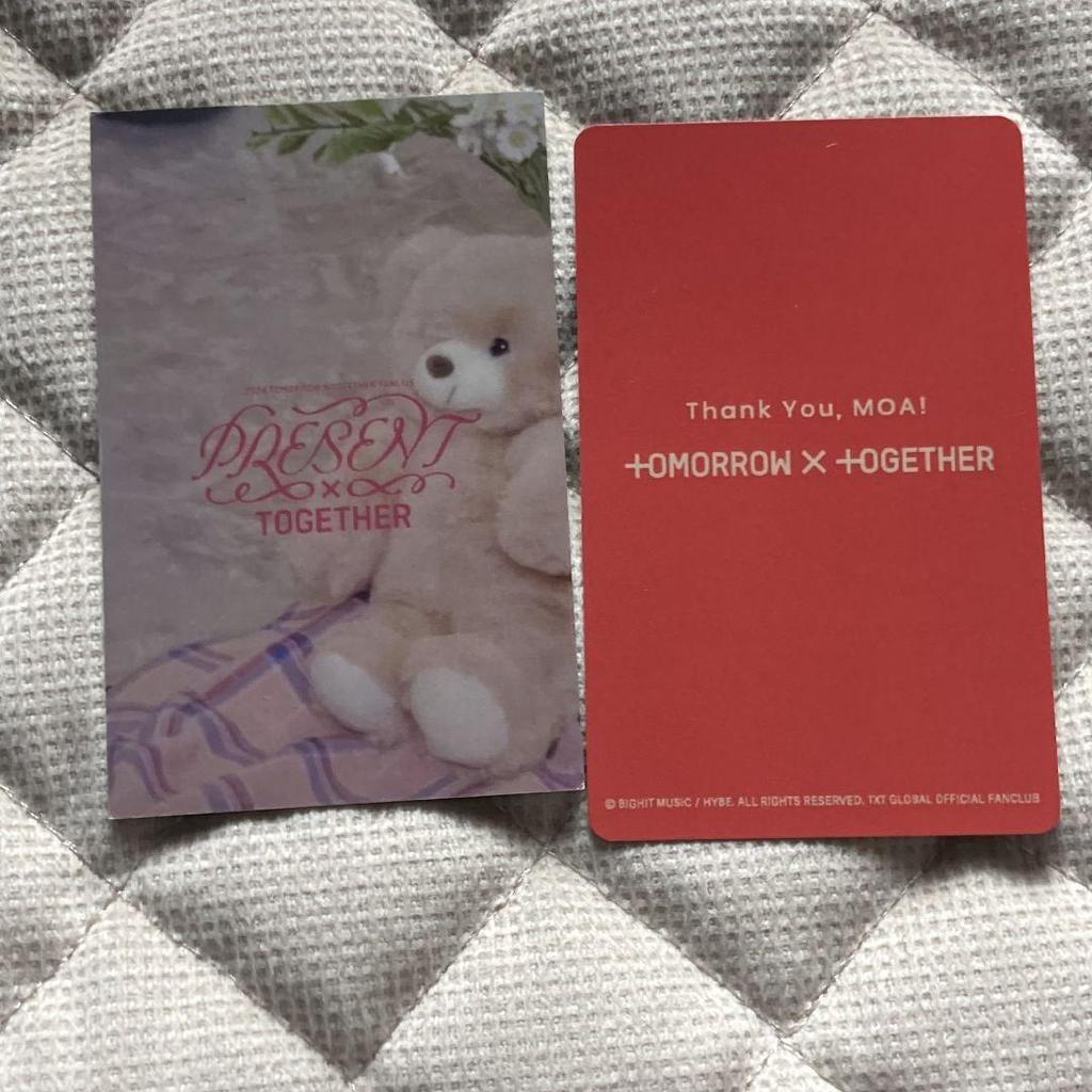 [USED] TXT Beomgyu 3/8 Japanese Edition FANLIVE MOAZONE 2-Piece Trading Card