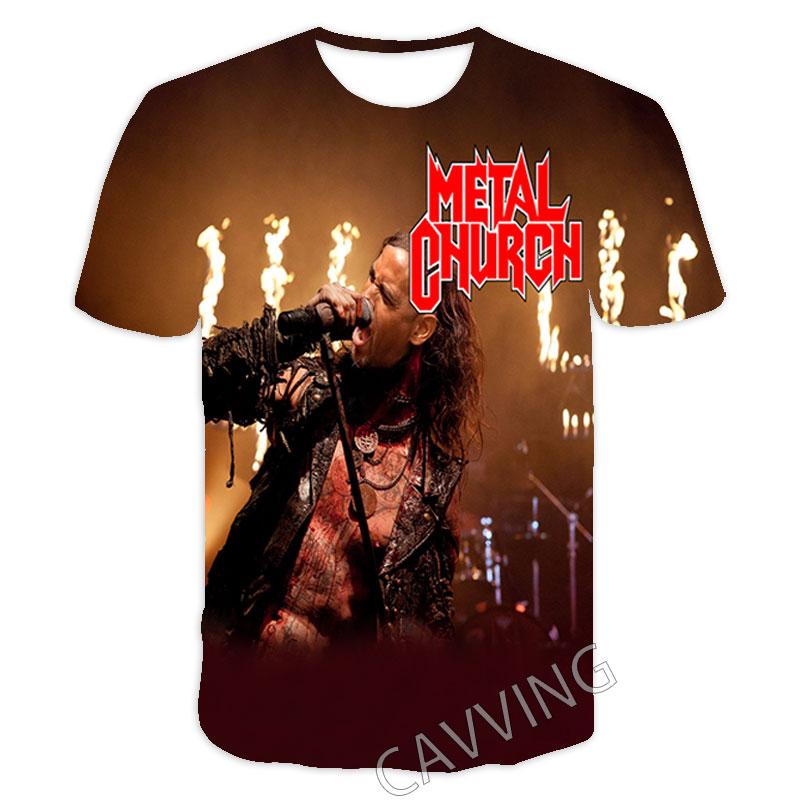 New Fashion Women/Men's 3D Print  Metal Church Rock   Casual T-shirts  Hip Hop Tshirts Harajuku Styles Tops Clothing