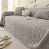Plush Three-Seater Chaise Sofa Cover, All-Inclusive One-Piece Blanket/Cushion for Autumn/Winter