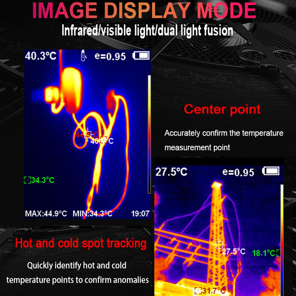 Handheld Infrared Sensors Portable Thermal Imager 2.8inch 240*320 TFT Display 640*480 Visible Light