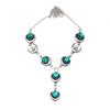 Chrome Diopside Gemstone Handmade Ethnic Jewelry Necklace Set 18-20''