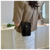 Lackleder Helle Vertikale Handytasche Mode Mädchen Kleine Quadratische Tasche Neue Koreanische Version Von Stein Einzelne Schulter Crossbody Tasche