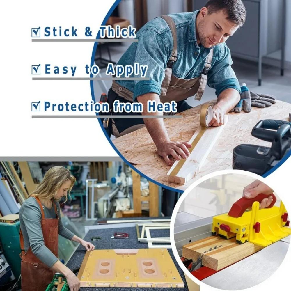 3PCS PTFE Insulation Friction Resistance High Temperature Special Tape 300° C Heat-resistant Adhesive Tape Multi-Width Selection