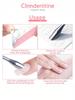 Nail Cuticle Pusher Set with Self-Adhesive Sandpaper 100#180#240# Flaky File Trimming Pre-Polishing Manicure Tool 5/10 Sheets
