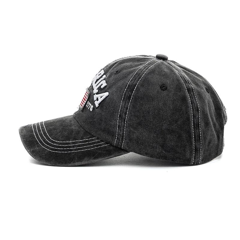 New Unisex Cap AMERICA Letter Embroidery Vintage Baseball Cap Men Women Casual Outdoor Streetwear Sports Hat