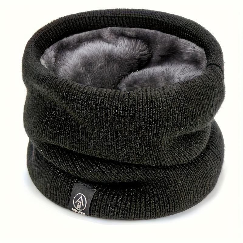 New Winter Thickened Premium Plush Scarf - Comfortable Solid Color Design, Unisex, Suitable for Outdoor Activities