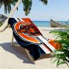 Chicago Bears Print Beach Towel, Large Soft Quick Dry Towel for Beach Camping Swimming