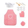 Dinosaur Adorable Themed Kids Apron Set Perfect For Imaginative Play Cooking And