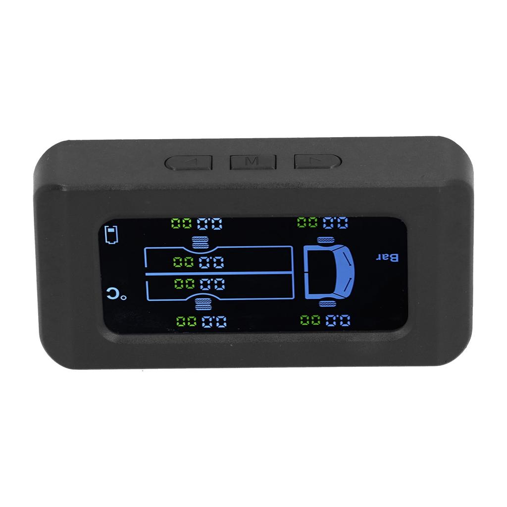Universal Tire Pressure Monitor Solar USB Charging 0 8.5bar 122PSI Truck TPMS with 6 External Sensors