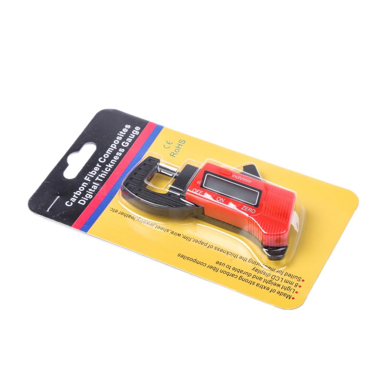 Digital Car Brake Pad Thickness Gauge - Electronic Plastic Measuring Ruler Thickness Measurement Gauge