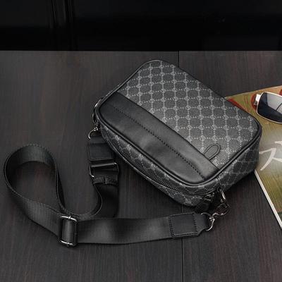 Mode Crossbody Tas Mode Luxe Ruit Designer Leer Kleine Vierkante Schoudertas Heren Zakelijke Reizen Messenger Tassen Handtas
