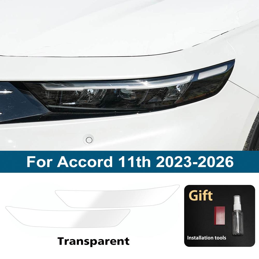 For Honda CR-V/HR-V/Vezel/Civic/Accord/Fit/Jazz/Pilot TPU Headlight Protective Film Smoke Black Anti-Scratch Vinyl Wrap Cover