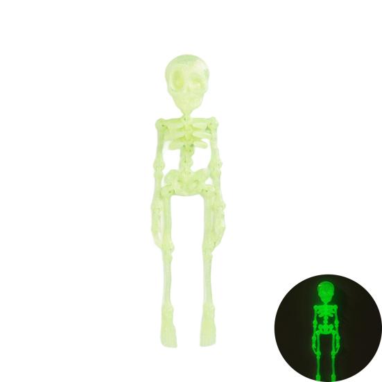 Gothic Skeleton Refrigerator Stickers Posable Skeleton Man 3D Printed Fridge Magnet Decals Halloween Decor Educational Tool