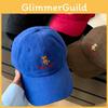 Bear Chic Blue Embroidered Baseball Hat For Women Ideal Spring Casual Fashion
