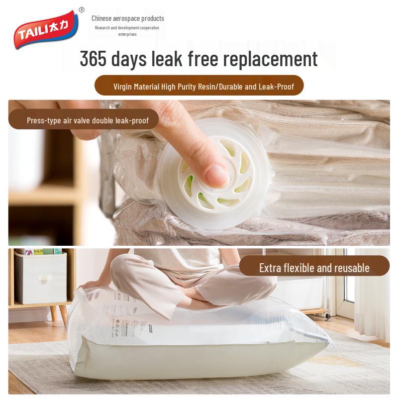 Taili Vacuum Compression Bag for Clothes, Quilts, and Jackets