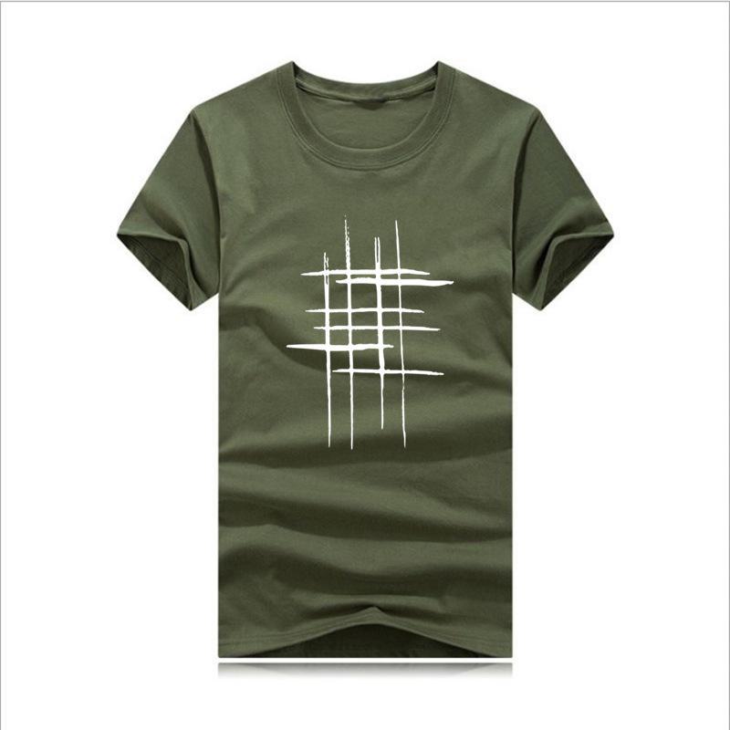 Men'S T-Shirt Short Sleeve Printed Summer Round Neck Top Trend Casual T-Shirts