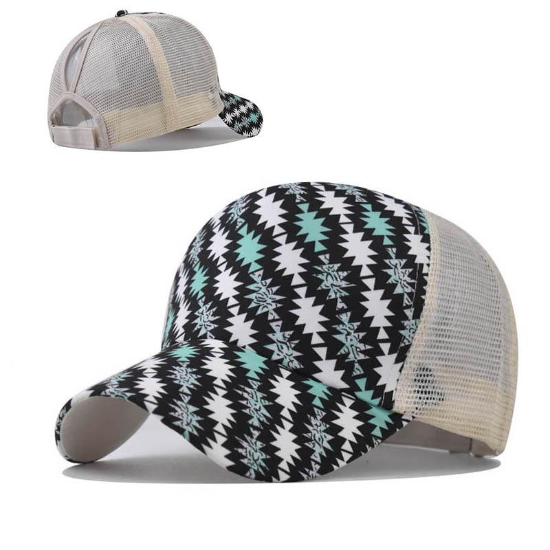 Summer Ladies Casual Ponytails Trucker Cap Breathable Sports Baseball Cap for Women Outdoor Fishing Hiking Runing Cycling Hats
