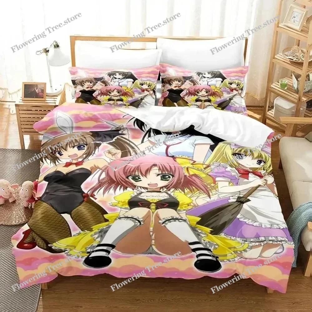 Student Councils Discretion Bedding Set Boys Girls Twin Queen Size Seitokai no Ichizon Duvet Cover Pillowcase Bed Boys Adult