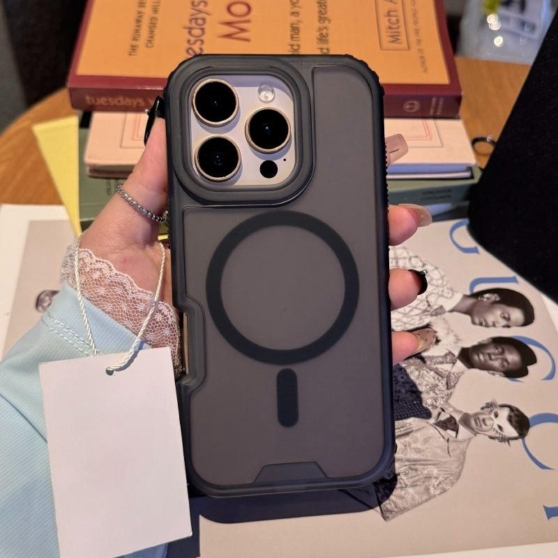 Matte Wireless Charging Magsafe Phone Case For For Iphone 11 12 13 14 15 16 Plus Magnetic Shockproof Bumper Cases Cover