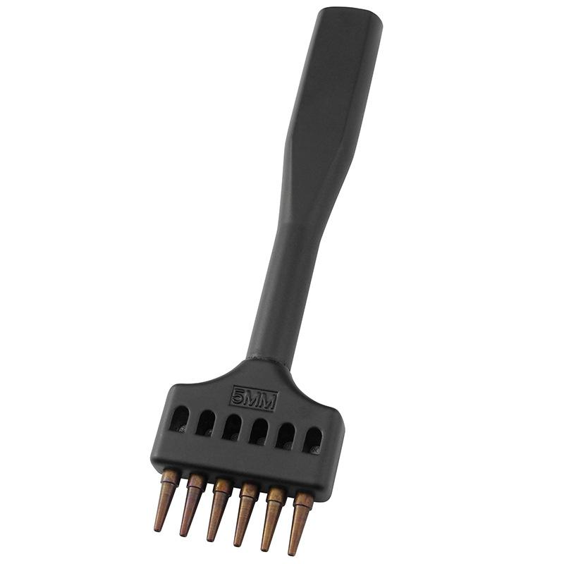 Leather Punching Row Tool 10121 Round Hole Punch for Manual DIY Leathercraft 1.0mm Stitching Hole Cutting for Handmade Goods