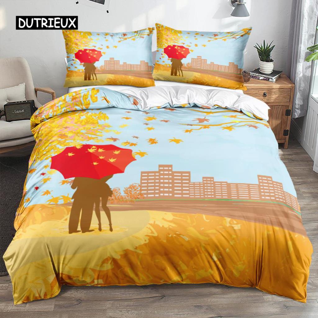 

Пара пододеяльников King Intimate Lovers Embrace Pattern Комплект постельного белья Подарок на День святого Валентина для любимого Пододеяльник из микрофибры EU single(135x200cm)