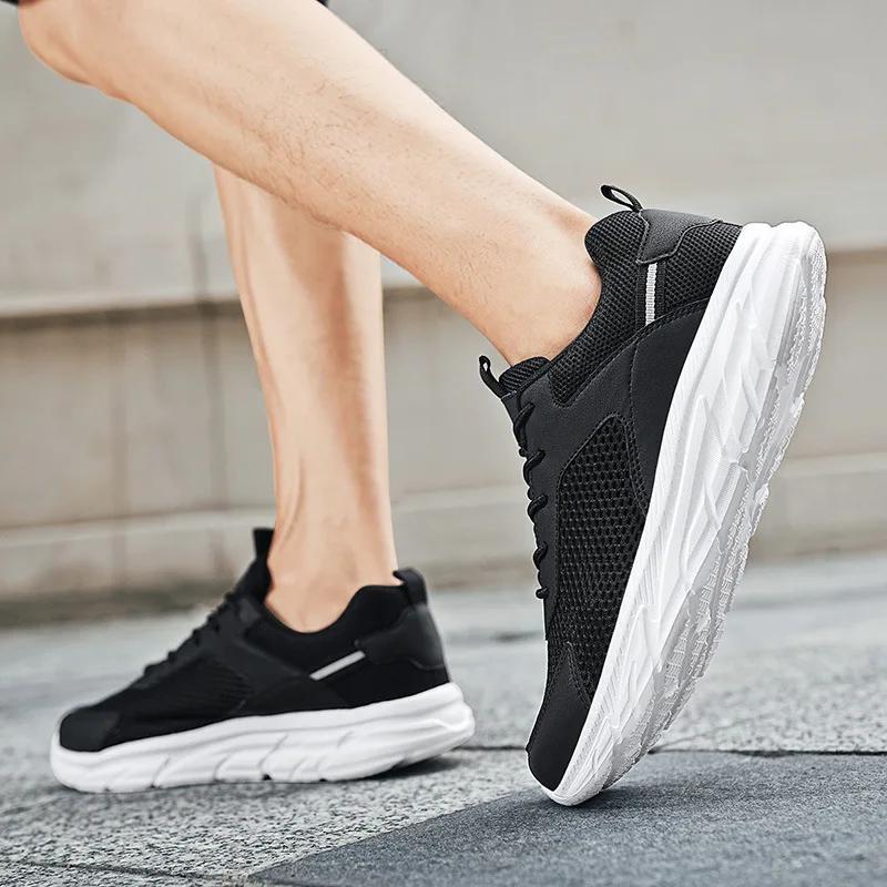 2025 Summer New Hollow Mesh Men's Casual Sports Shoes Breathable Comfortable Running Shoes Men's Shoes Zapatillas Hombre