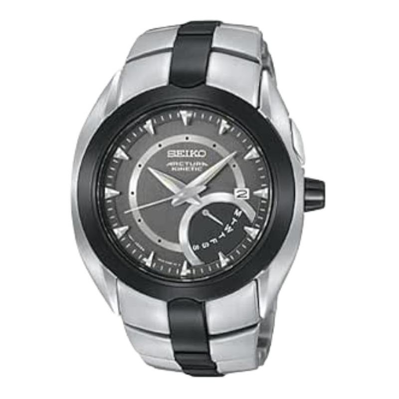 

SEIKO 100 meters waterproof Quartz Steel Strap 43mm men s watch gray dial SRN017 сірий колір