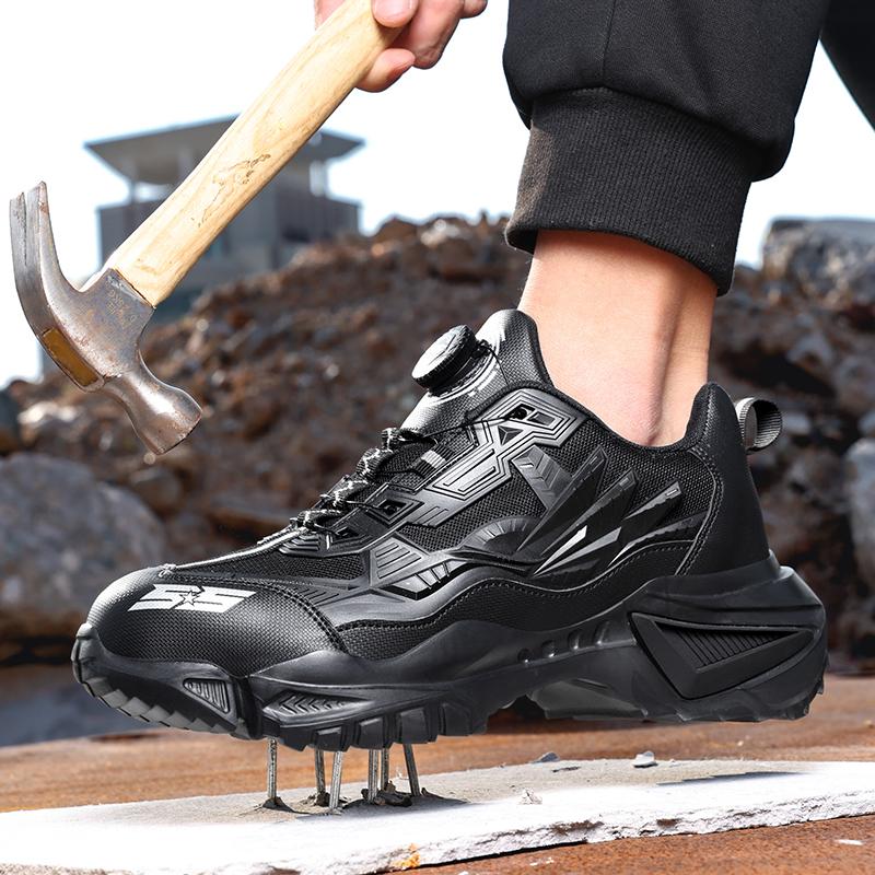 Men Work Safety Shoes Anti-puncture Working Sneakers Male Indestructible Work Shoes Men Boots Lightweight Men Shoes Safety Boots