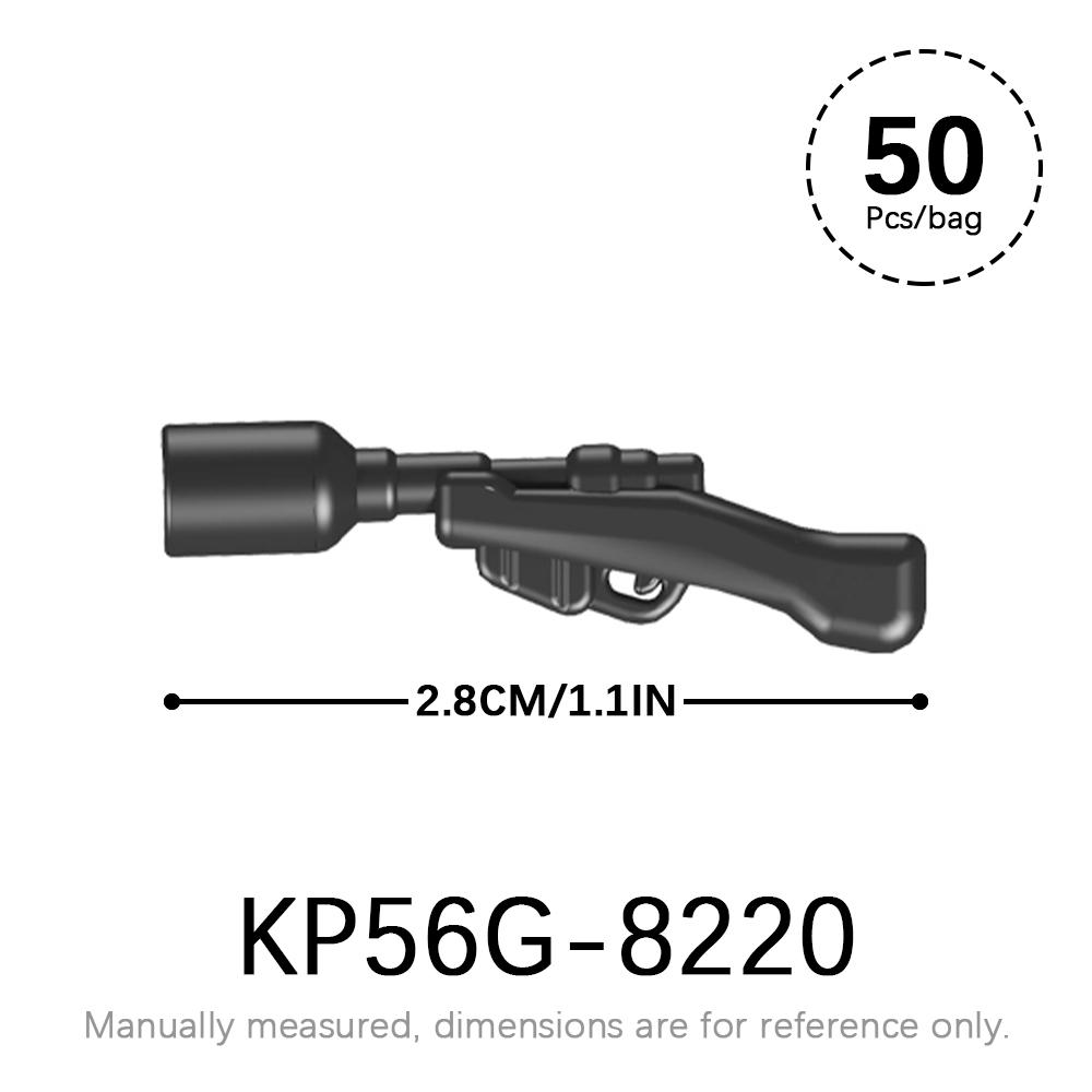 50pcs/lot Military Weapons Set SWAT WW2 Action Figures Parts MOC Bricks Star WW2 Corps Gun Accessories Building Blocks Kids Toys