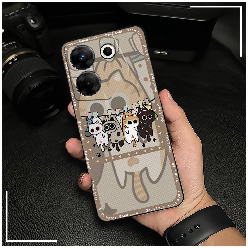 TPU Shockproof Phone Case For Tecno Camon20 Pro 5G/CK8n Silicone Fashion Design Dirt-resistant Anti-knock Graffiti Cute