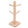 Kaffeebecherhalter Buche Rillendesign in Bulk Tassenbaum Tassenaufbewahrungsständer für Küche Zuhause