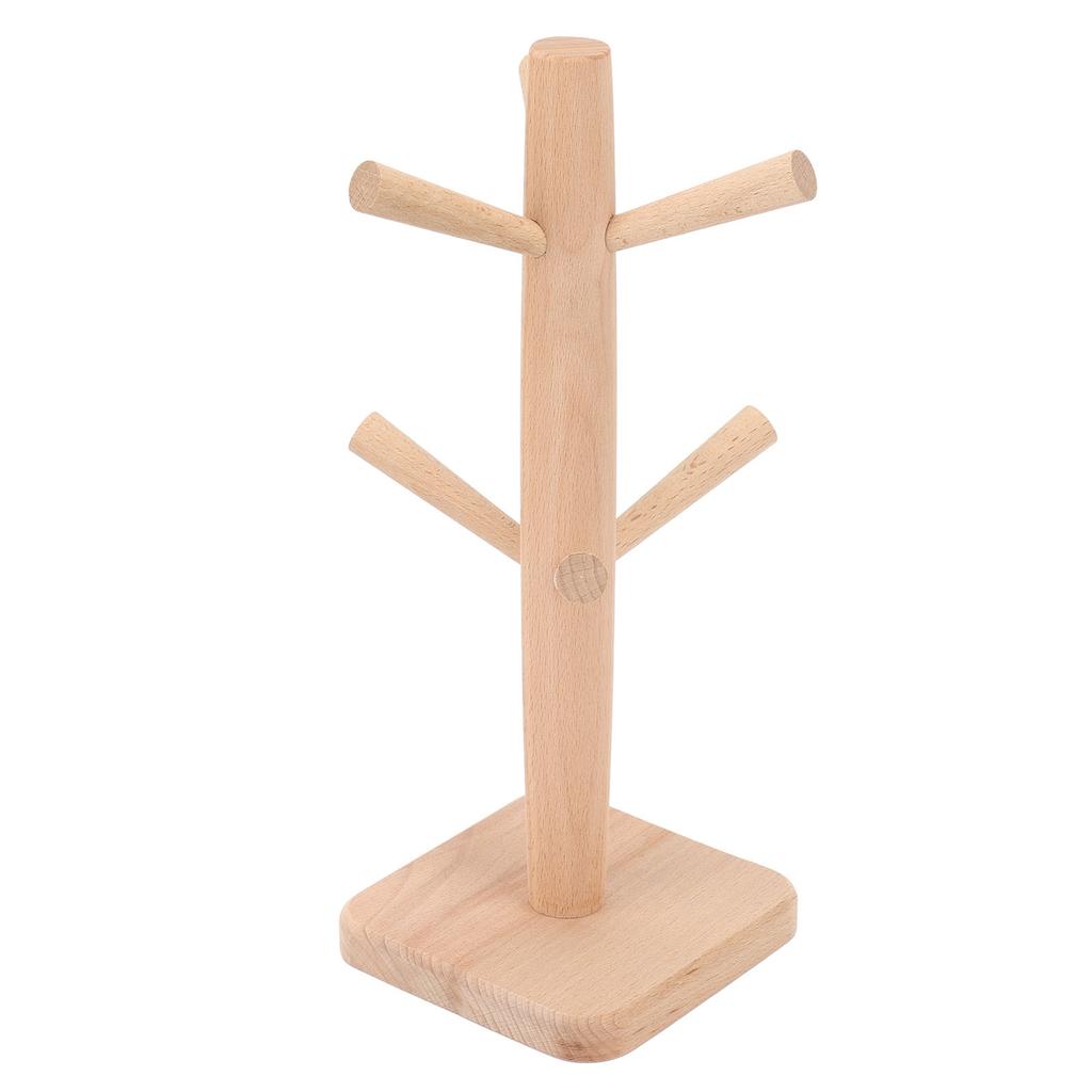 Kaffeebecherhalter Buche Rillendesign in Bulk Tassenbaum Tassenaufbewahrungsständer für Küche Zuhause