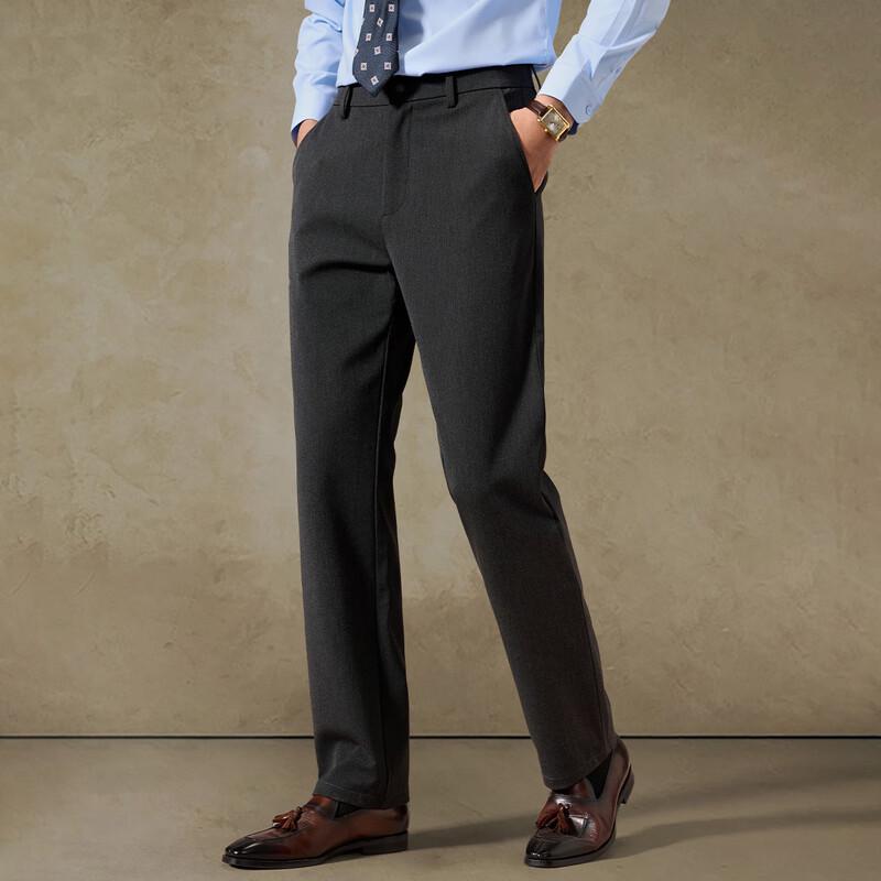 Shanshan Men's Wool Blend Warm Straight-Leg Casual Pants