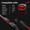 SAE Connector Compatible With NOCO Genius Smart Battery Charger GC004 X-Connect 12Inch-14AWG,SAE Extension Cord Cable, 3 * 20A Fused Waterproof Plugs