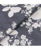 Yukata Set Junior Retro Change Weave 3 Piece Set Heiko Girls Camellia Play in Ink [KYOETSU] (Yukata, Obi, Geta) (13. Painting, 130cm)