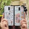 Anti-knock Silicone Phone Case For Nokia 2.3 Durable Soft Case Kickstand Lanyard Phone Holder Shockproof Wrist Strap