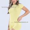 Seamless High-Stretch Yoga T-Shirt - Breathable, Body-Shaping, Short Sleeve for Running, Fitness, Sports
