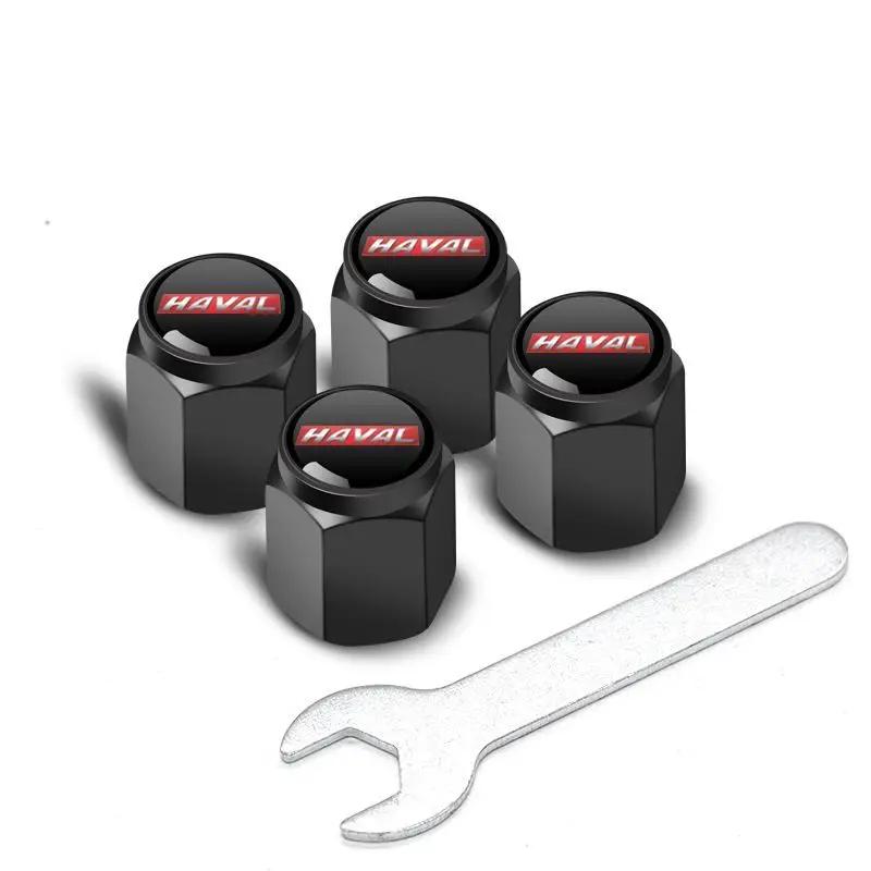 4 Stück für Haval Serie H6 M6 DARGO JOLION F7 H9 H5 H2 XY Metall Auto Rad Reifen Luftventilkappen Ventilschaftabdeckung mit Logo Autodekoration